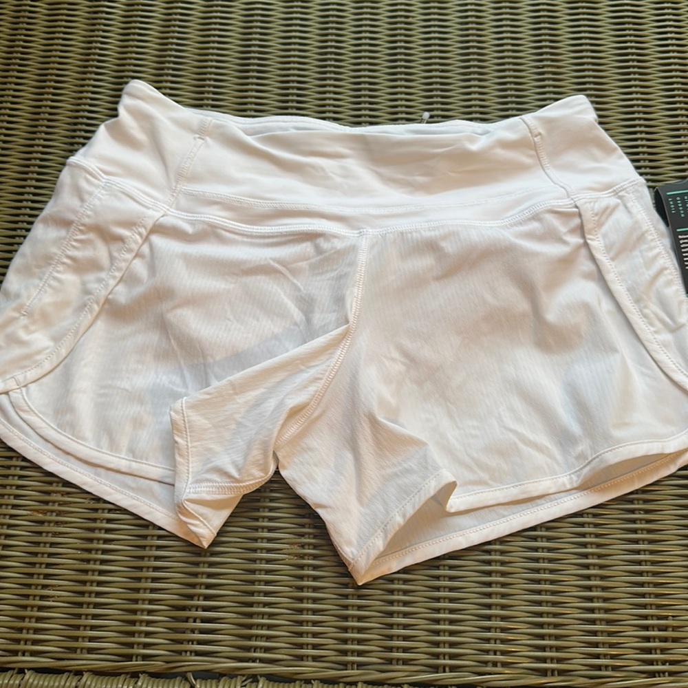 NWT Lululemon Run Times Shorts White 4